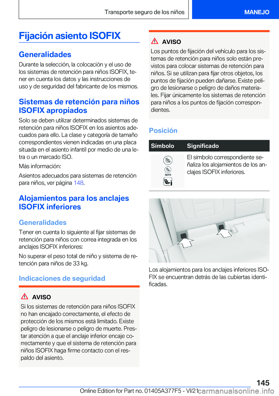 BMW X3 M 2022  Manuales de Empleo (in Spanish) �F�i�j�a�c�i�