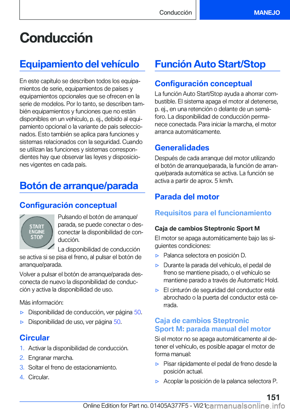 BMW X3 M 2022  Manuales de Empleo (in Spanish) �C�o�n�d�u�c�c�i�