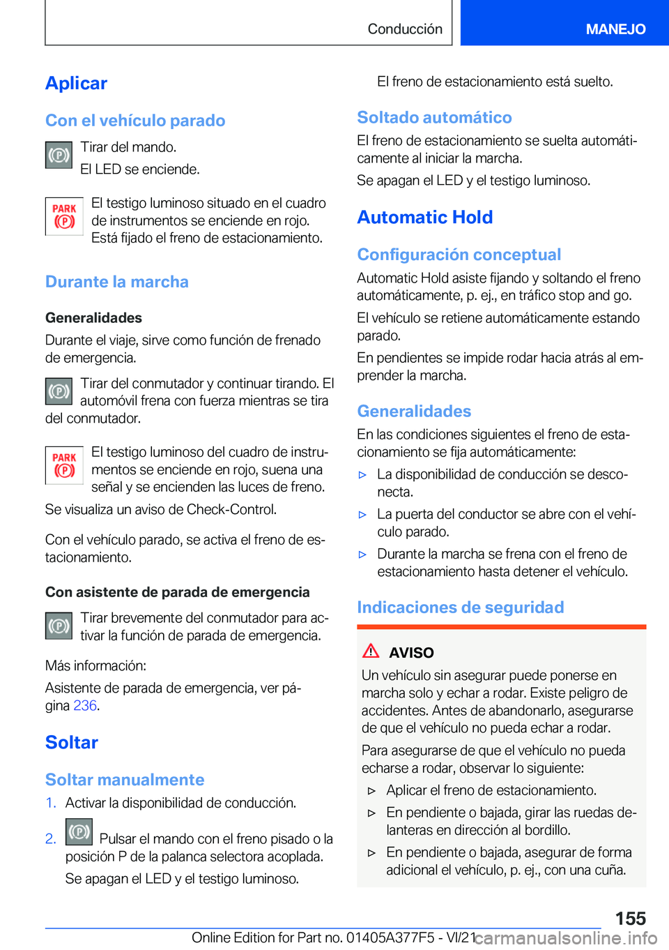 BMW X3 M 2022  Manuales de Empleo (in Spanish) �A�p�l�i�c�a�r�C�o�n��e�l��v�e�h�