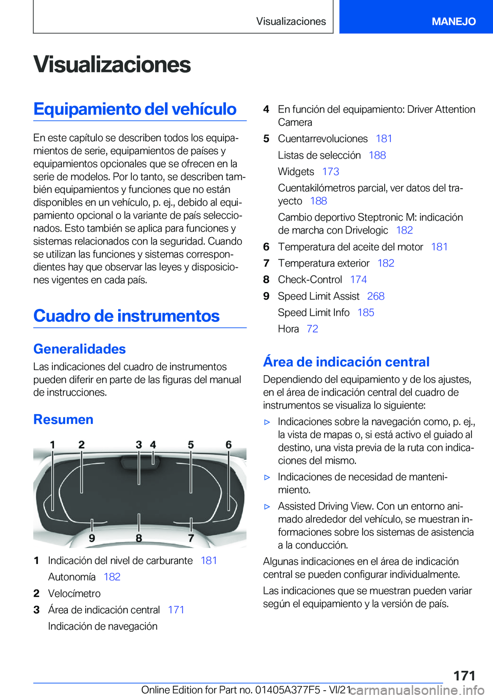 BMW X3 M 2022  Manuales de Empleo (in Spanish) �V�i�s�u�a�l�i�z�a�c�i�o�n�e�s�E�q�u�i�p�a�m�i�e�n�t�o��d�e�l��v�e�h�