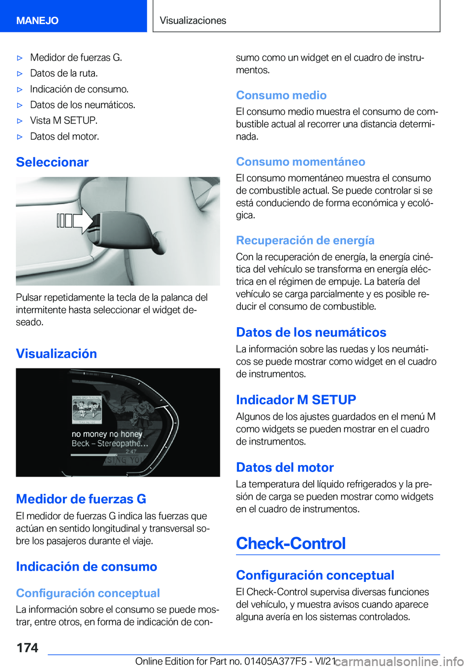 BMW X3 M 2022  Manuales de Empleo (in Spanish) x�M�e�d�i�d�o�r��d�e��f�u�e�r�z�a�s��G�.x�D�a�t�o�s��d�e��l�a��r�u�t�a�.x�I�n�d�i�c�a�c�i�