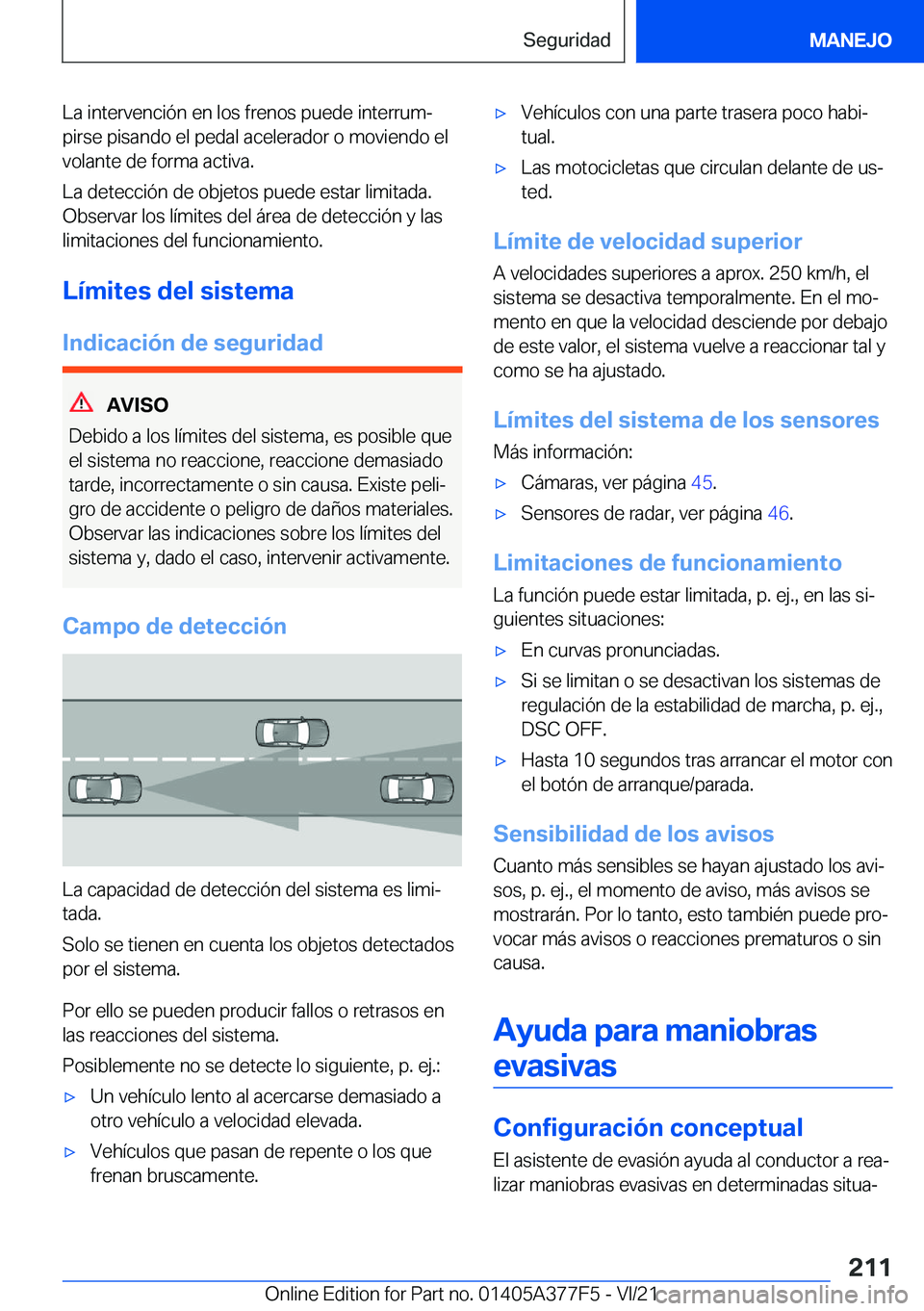 BMW X3 M 2022  Manuales de Empleo (in Spanish) �L�a��i�n�t�e�r�v�e�n�c�i�