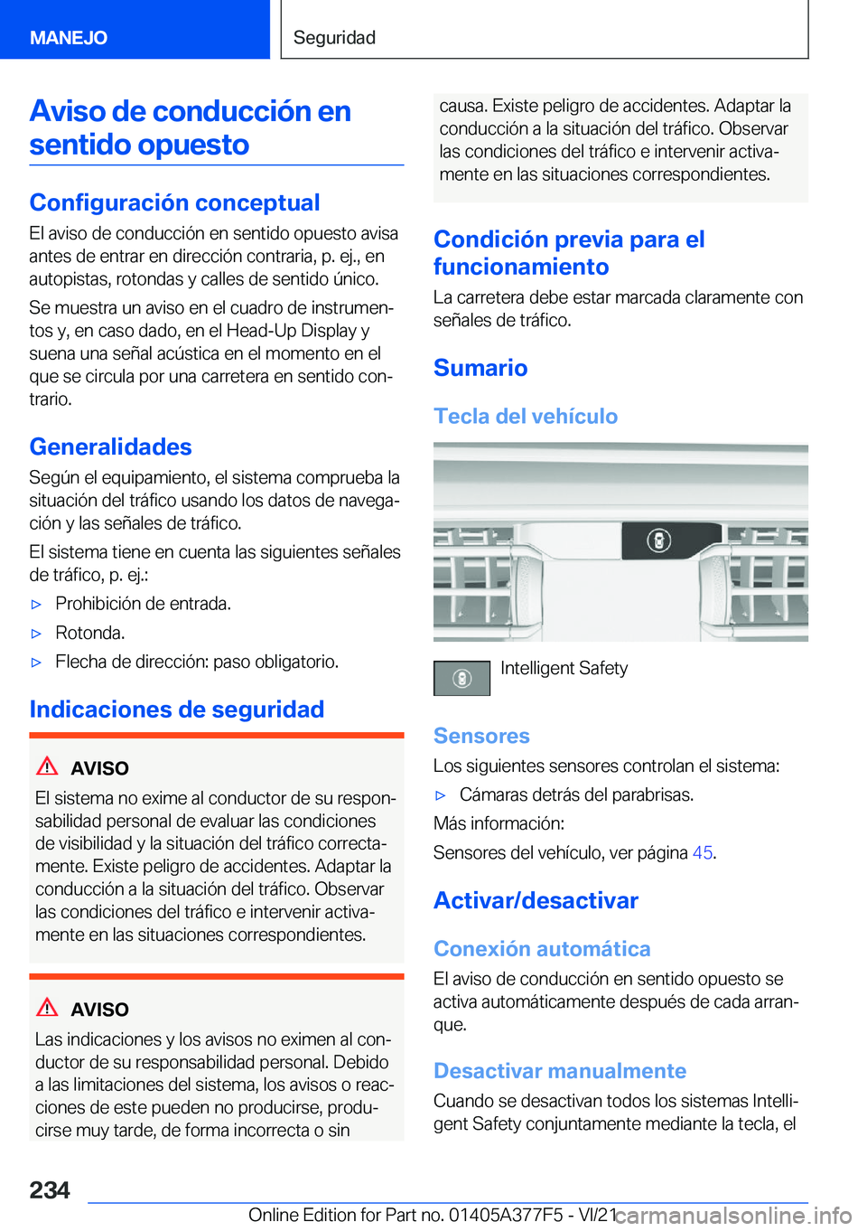 BMW X3 M 2022  Manuales de Empleo (in Spanish) �A�v�i�s�o��d�e��c�o�n�d�u�c�c�i�
