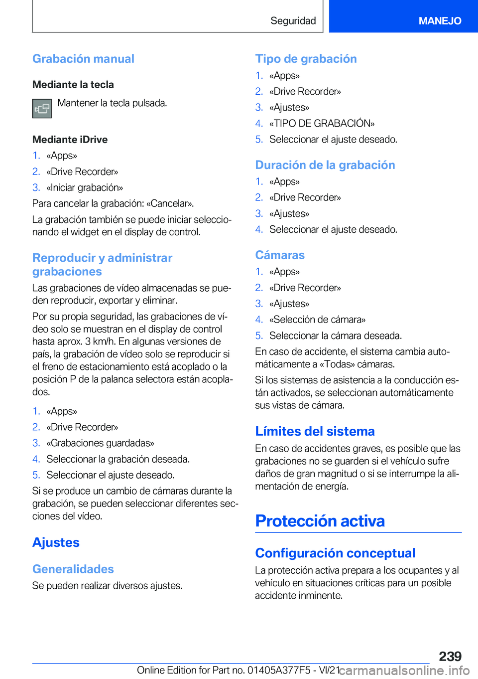 BMW X3 M 2022  Manuales de Empleo (in Spanish) �G�r�a�b�a�c�i�