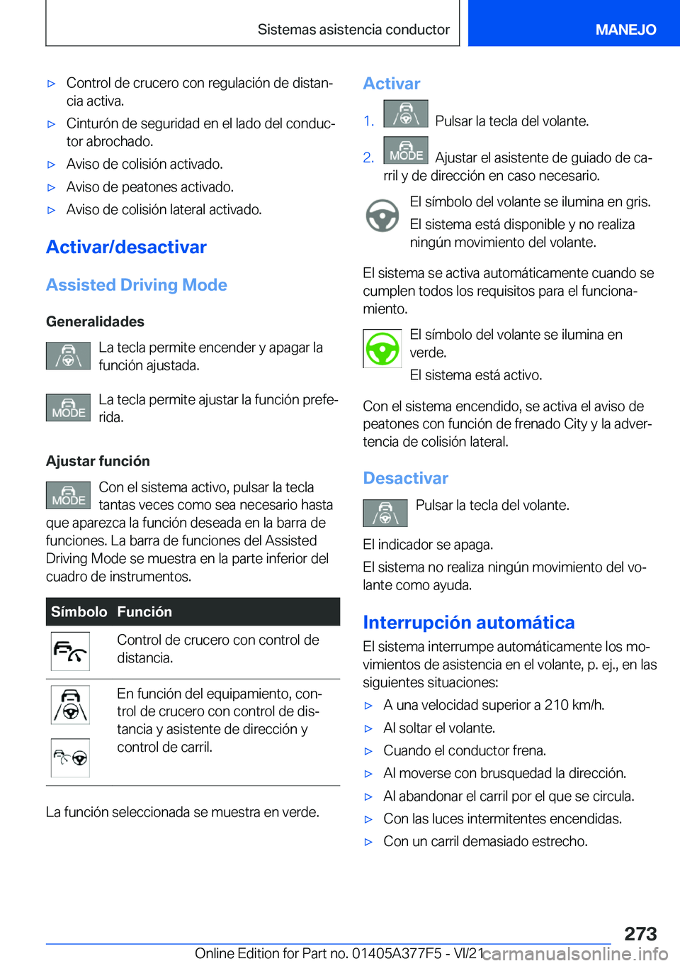 BMW X3 M 2022  Manuales de Empleo (in Spanish) x�C�o�n�t�r�o�l��d�e��c�r�u�c�e�r�o��c�o�n��r�e�g�u�l�a�c�i�