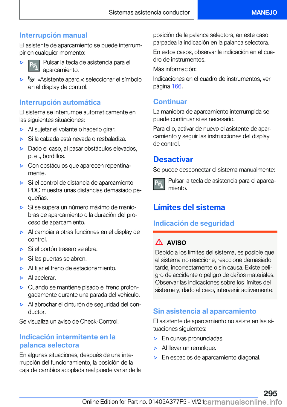 BMW X3 M 2022  Manuales de Empleo (in Spanish) �I�n�t�e�r�r�u�p�c�i�