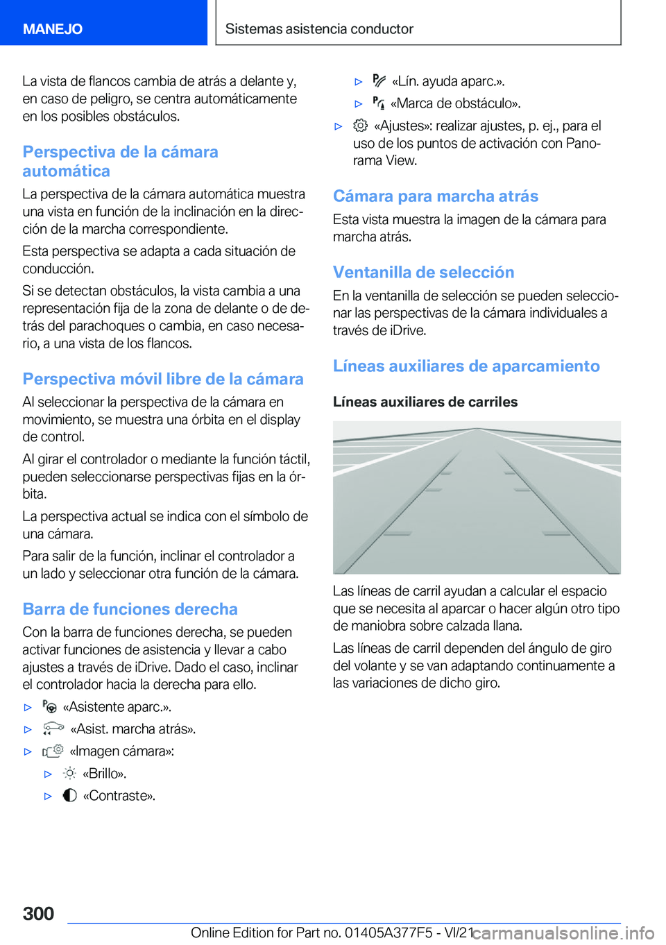 BMW X3 M 2022  Manuales de Empleo (in Spanish) �L�a��v�i�s�t�a��d�e��f�l�a�n�c�o�s��c�a�m�b�i�a��d�e��a�t�r�