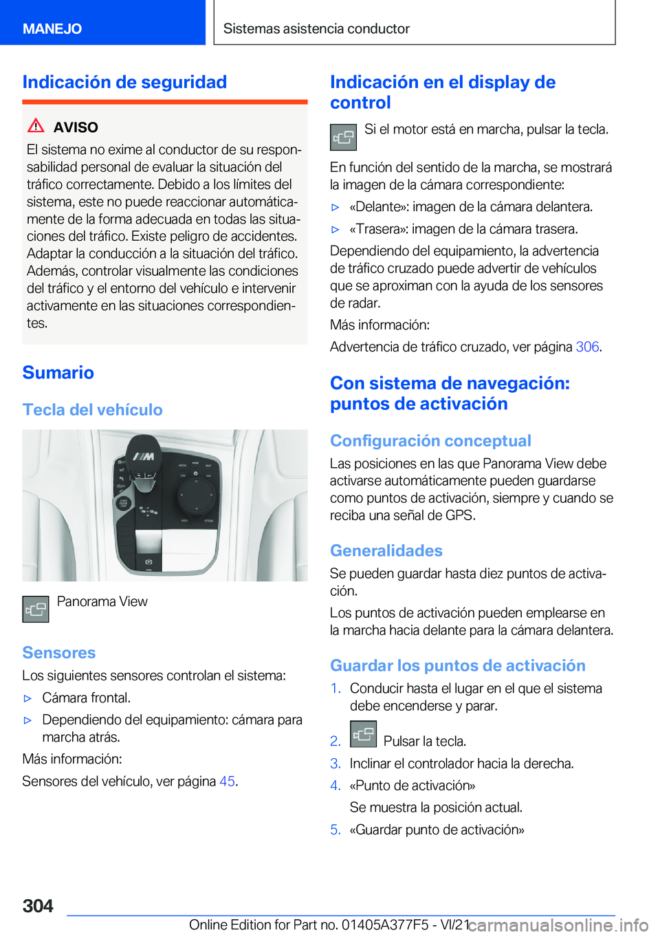 BMW X3 M 2022  Manuales de Empleo (in Spanish) �I�n�d�i�c�a�c�i�