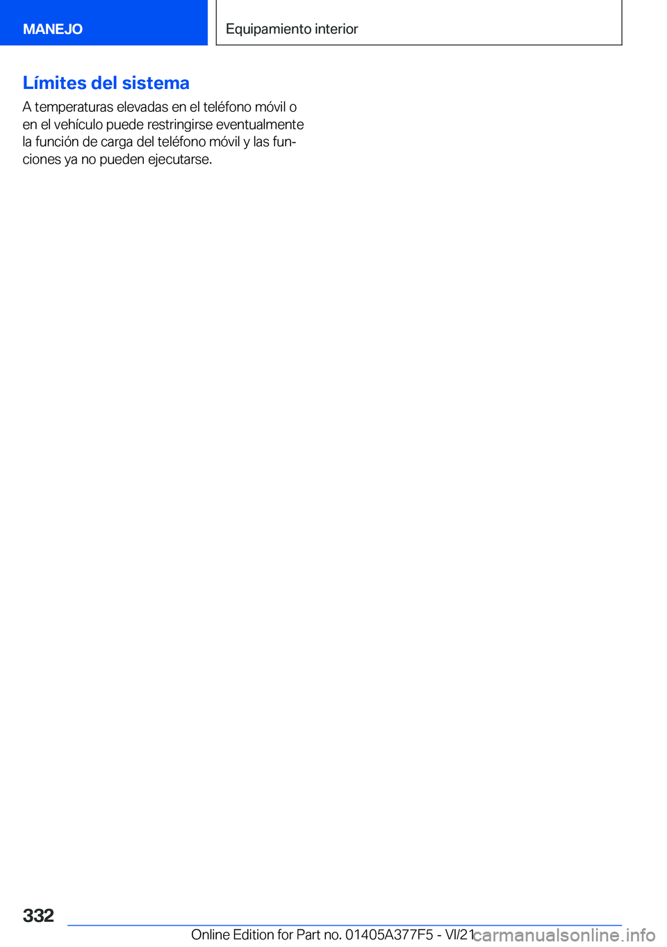 BMW X3 M 2022  Manuales de Empleo (in Spanish) �L�