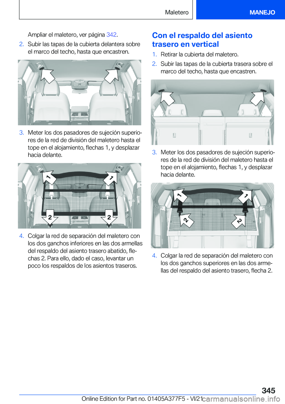 BMW X3 M 2022  Manuales de Empleo (in Spanish) �A�m�p�l�i�a�r��e�l��m�a�l�e�t�e�r�o�,��v�e�r��p�