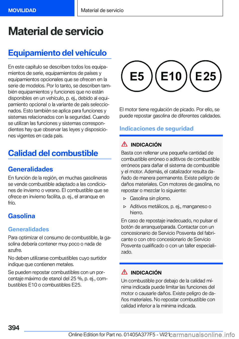 BMW X3 M 2022  Manuales de Empleo (in Spanish) �M�a�t�e�r�i�a�l��d�e��s�e�r�v�i�c�i�o�E�q�u�i�p�a�m�i�e�n�t�o��d�e�l��v�e�h�