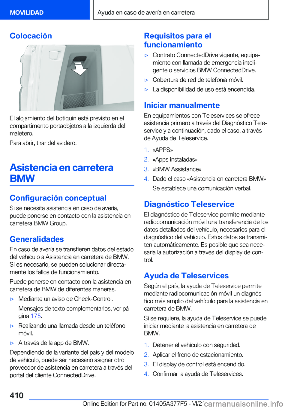 BMW X3 M 2022  Manuales de Empleo (in Spanish) �C�o�l�o�c�a�c�i�