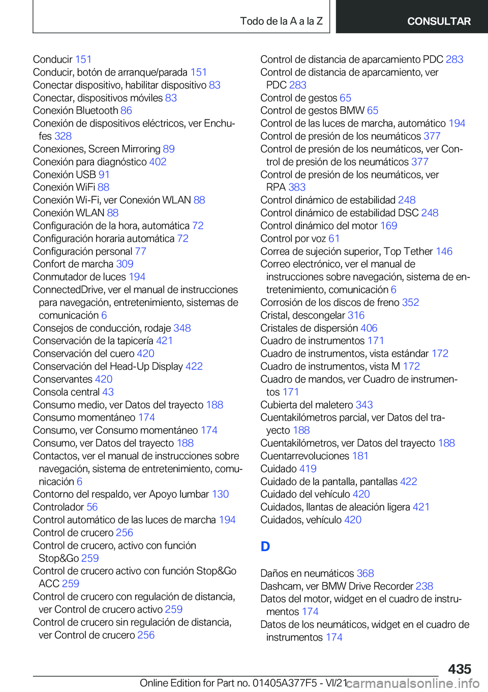 BMW X3 M 2022  Manuales de Empleo (in Spanish) �C�o�n�d�u�c�i�r��1�5�1�
�C�o�n�d�u�c�i�r�,��b�o�t�