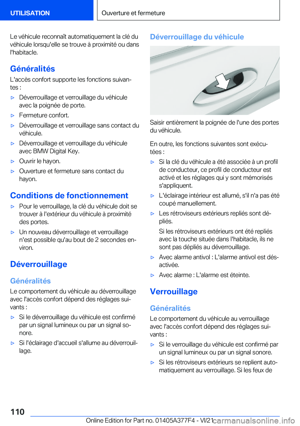 BMW X3 M 2022  Notices Demploi (in French) �L�e��v�é�h�i�c�u�l�e��r�e�c�o�n�n�a�
