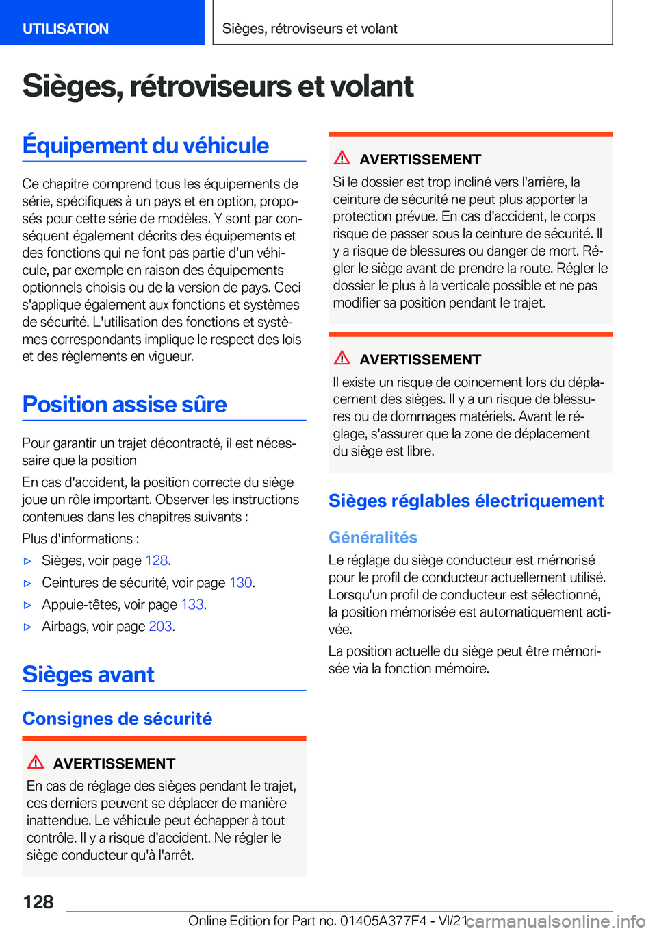 BMW X3 M 2022  Notices Demploi (in French) �S�i�è�g�e�s�,��r�é�t�r�o�v�i�s�e�u�r�s��e�t��v�o�l�a�n�t�