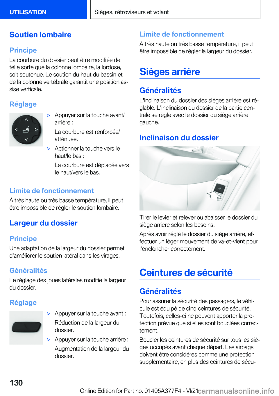 BMW X3 M 2022  Notices Demploi (in French) �S�o�u�t�i�e�n��l�o�m�b�a�i�r�e�P�r�i�n�c�i�p�e
�L�a��c�o�u�r�b�u�r�e��d�u��d�o�s�s�i�e�r��p�e�u�t��ê�t�r�e��m�o�d�i�f�i�é�e��d�e
�t�e�l�l�e��s�o�r�t�e��q�u�e��l�a��c�o�l�o�n�n�e��l�o�m