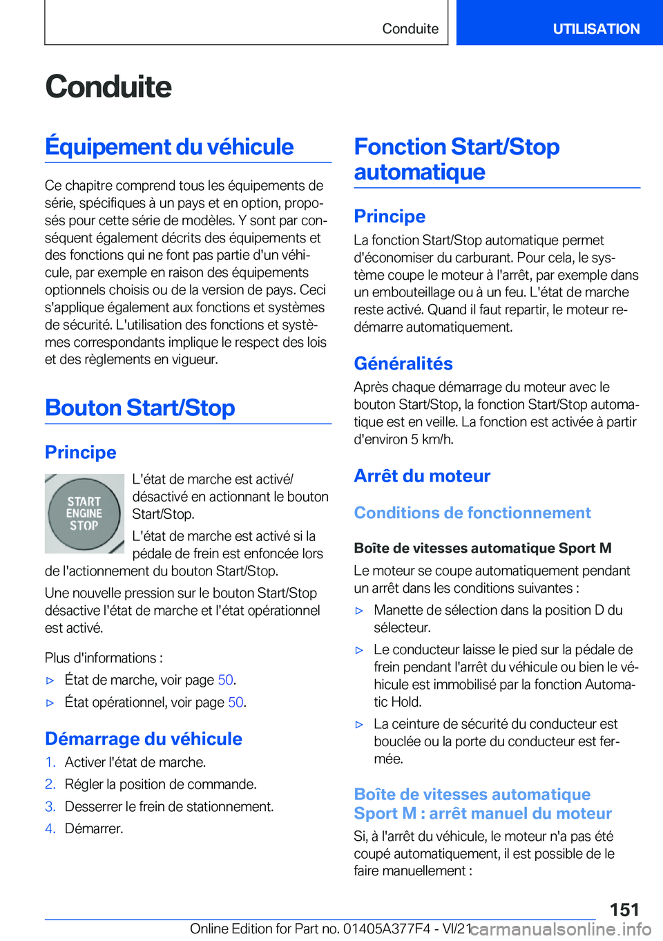 BMW X3 M 2022  Notices Demploi (in French) �C�o�n�d�u�i�t�e�