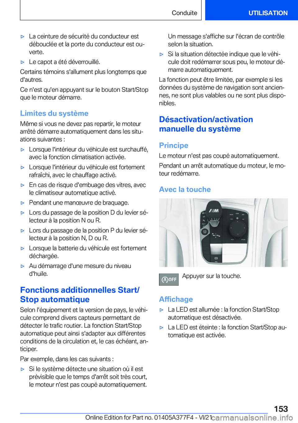 BMW X3 M 2022  Notices Demploi (in French) 'x�L�a��c�e�i�n�t�u�r�e��d�e��s�é�c�u�r�i�t�é��d�u��c�o�n�d�u�c�t�e�u�r��e�s�t
�d�é�b�o�u�c�l�é�e��e�t��l�a��p�o�r�t�e��d�u��c�o�n�d�u�c�t�e�u�r��e�s�t��o�uj �v�e�r�t�e�.'x�L