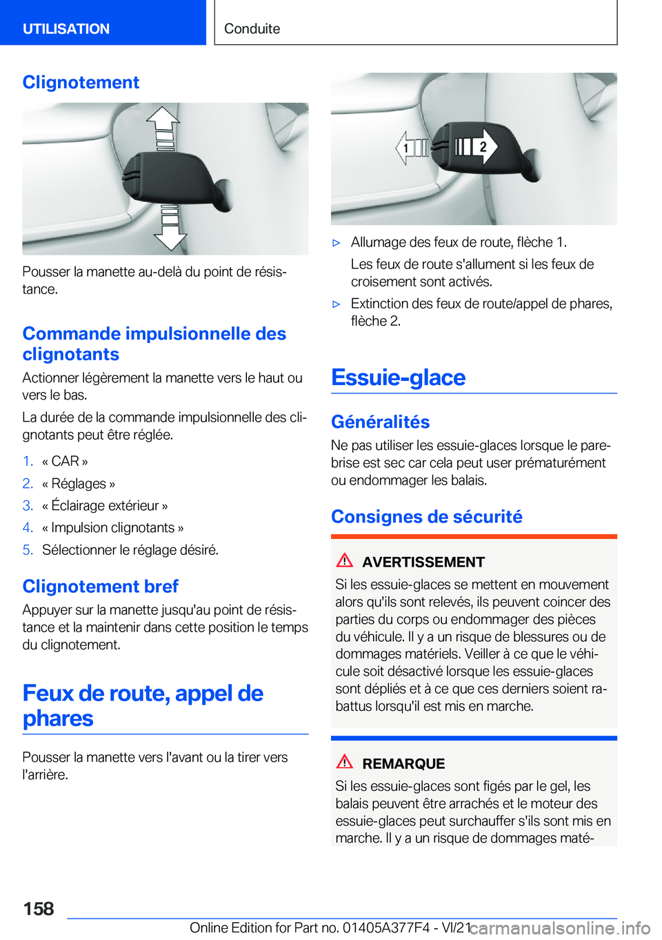 BMW X3 M 2022  Notices Demploi (in French) �C�l�i�g�n�o�t�e�m�e�n�t
�P�o�u�s�s�e�r��l�a��m�a�n�e�t�t�e��a�u�-�d�e�l�