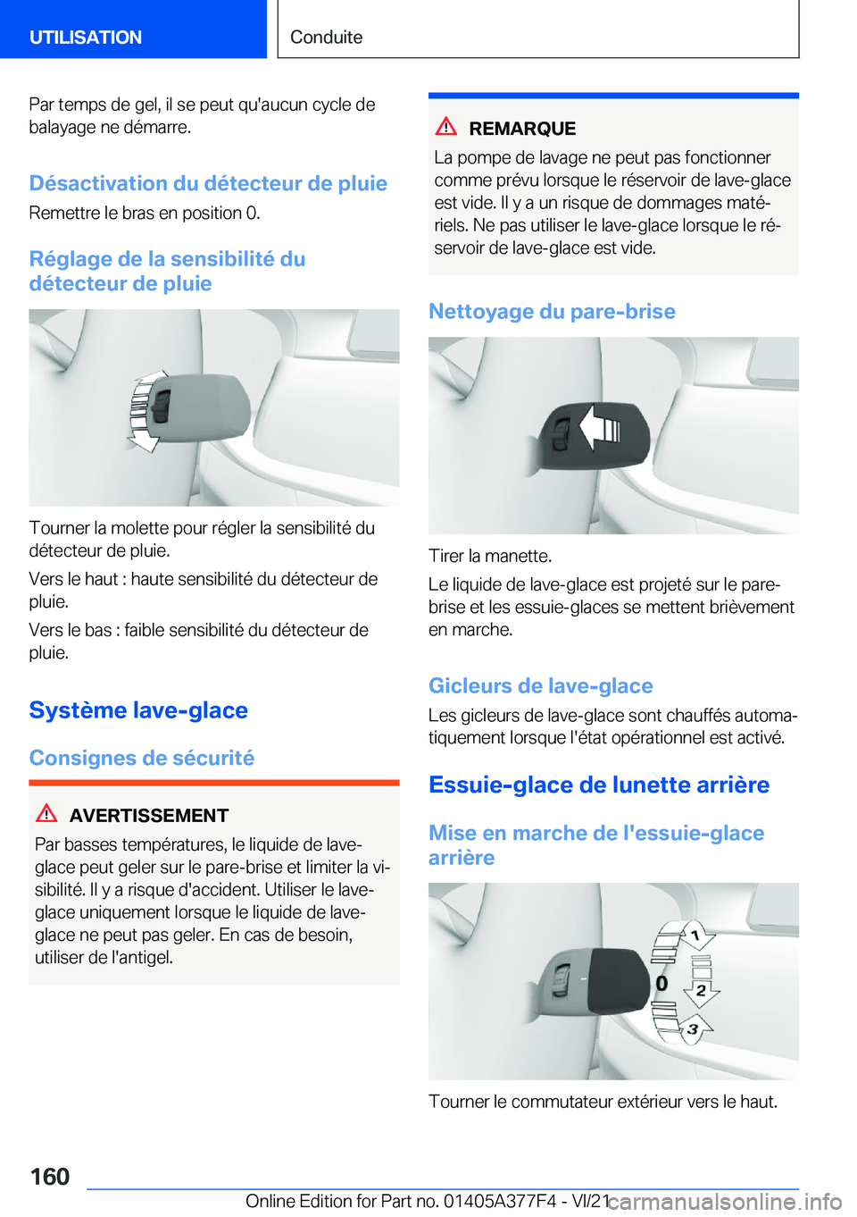 BMW X3 M 2022  Notices Demploi (in French) �P�a�r��t�e�m�p�s��d�e��g�e�l�,��i�l��s�e��p�e�u�t��q�u�'�a�u�c�u�n��c�y�c�l�e��d�e
�b�a�l�a�y�a�g�e��n�e��d�é�m�a�r�r�e�.
�D�é�s�a�c�t�i�v�a�t�i�o�n��d�u��d�é�t�e�c�t�e�u�r��d�e�