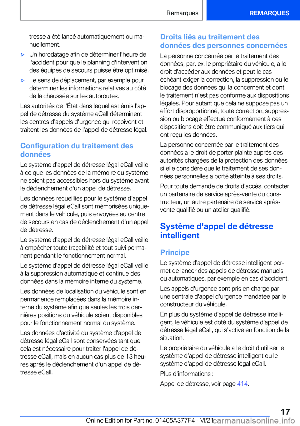 BMW X3 M 2022  Notices Demploi (in French) �t�r�e�s�s�e��a��é�t�é��l�a�n�c�é��a�u�t�o�m�a�t�i�q�u�e�m�e�n�t��o�u��m�aj
�n�u�e�l�l�e�m�e�n�t�.'x�U�n��h�o�r�o�d�a�t�a�g�e��a�f�i�n��d�e��d�é�t�e�r�m�i�n�e�r��l�'�h�e�u�r�e�