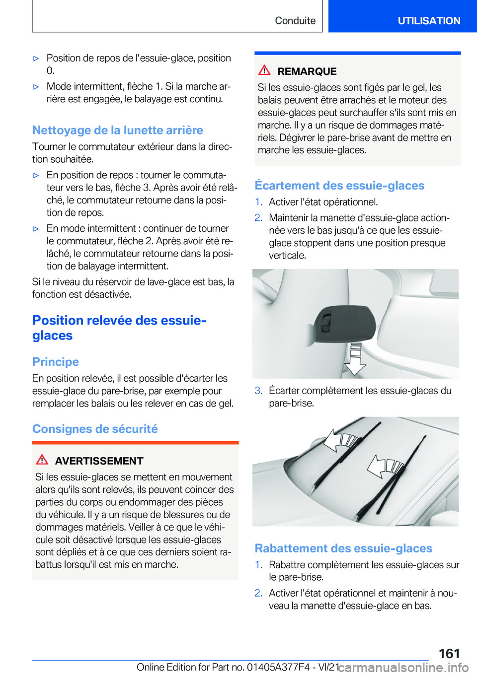 BMW X3 M 2022  Notices Demploi (in French) 'x�P�o�s�i�t�i�o�n��d�e��r�e�p�o�s��d�e��l�'�e�s�s�u�i�e�-�g�l�a�c�e�,��p�o�s�i�t�i�o�n�0�.'x�M�o�d�e��i�n�t�e�r�m�i�t�t�e�n�t�,��f�l�è�c�h�e��1�.��S�i��l�a��m�a�r�c�h�e��a�r