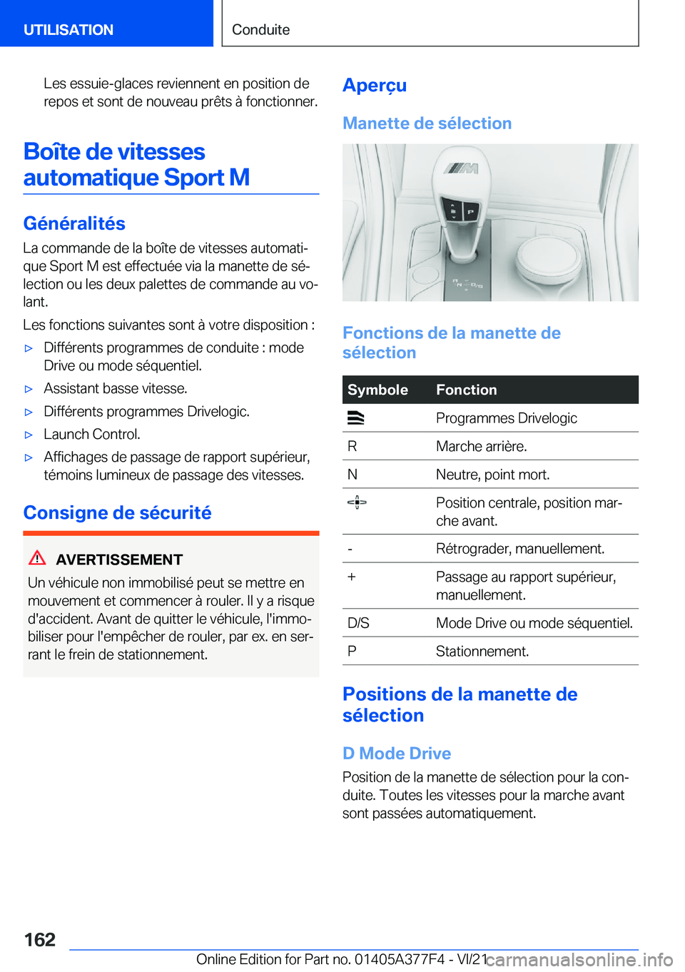 BMW X3 M 2022  Notices Demploi (in French) �L�e�s��e�s�s�u�i�e�-�g�l�a�c�e�s��r�e�v�i�e�n�n�e�n�t��e�n��p�o�s�i�t�i�o�n��d�e
�r�e�p�o�s��e�t��s�o�n�t��d�e��n�o�u�v�e�a�u��p�r�ê�t�s��