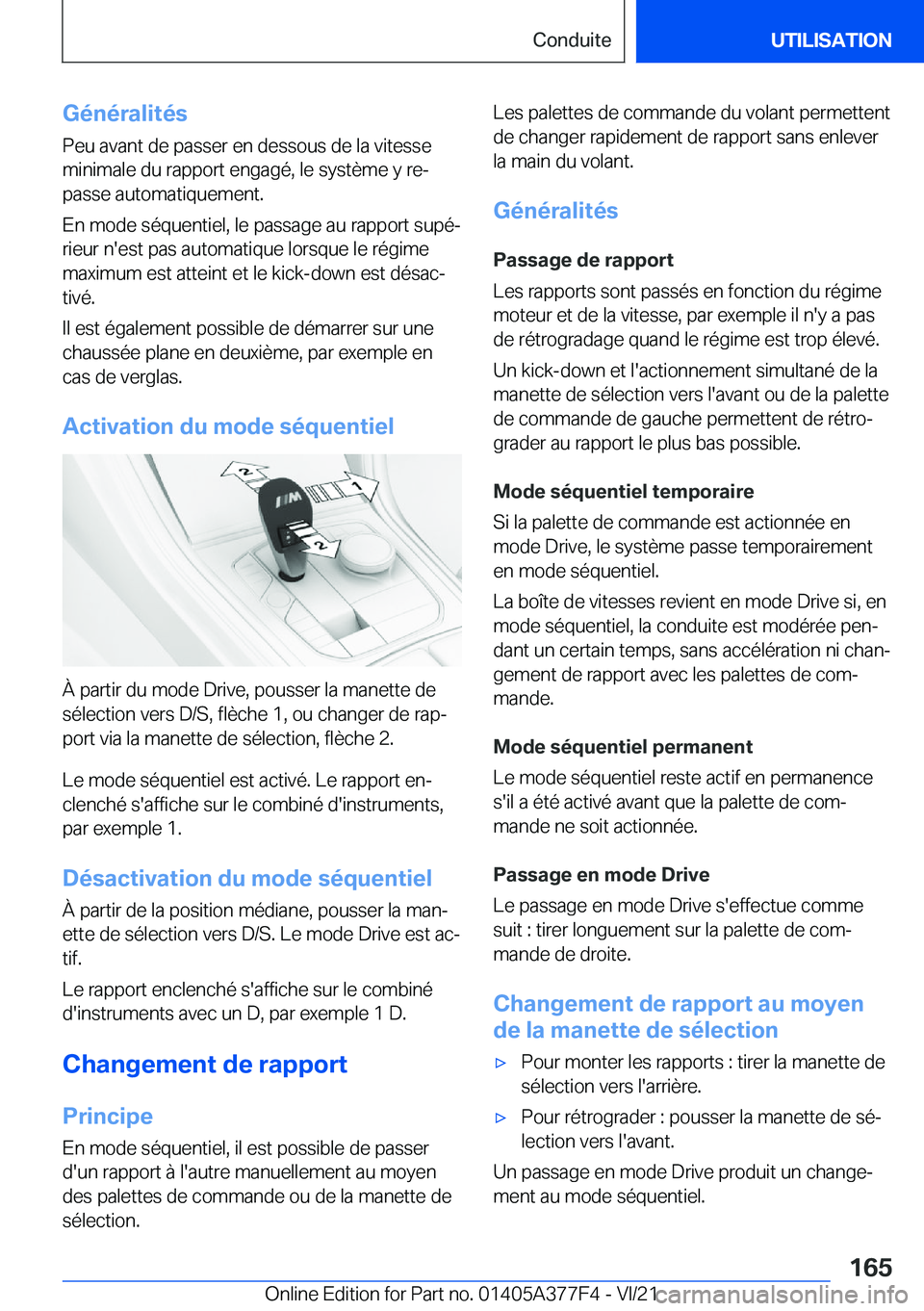 BMW X3 M 2022  Notices Demploi (in French) �G�é�n�é�r�a�l�i�t�é�s
�P�e�u��a�v�a�n�t��d�e��p�a�s�s�e�r��e�n��d�e�s�s�o�u�s��d�e��l�a��v�i�t�e�s�s�e
�m�i�n�i�m�a�l�e��d�u��r�a�p�p�o�r�t��e�n�g�a�g�é�,��l�e��s�y�s�t�è�m�e��y��