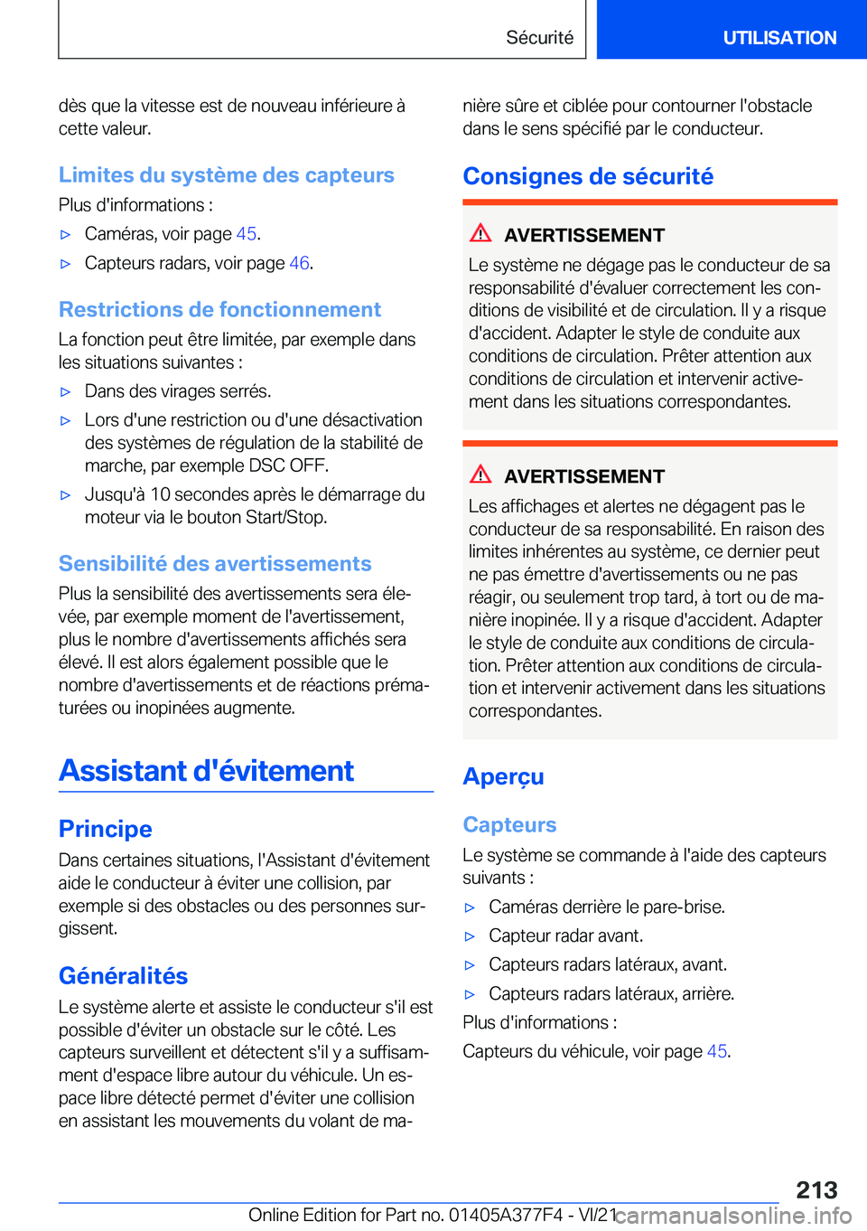 BMW X3 M 2022  Notices Demploi (in French) �d�è�s��q�u�e��l�a��v�i�t�e�s�s�e��e�s�t��d�e��n�o�u�v�e�a�u��i�n�f�é�r�i�e�u�r�e��