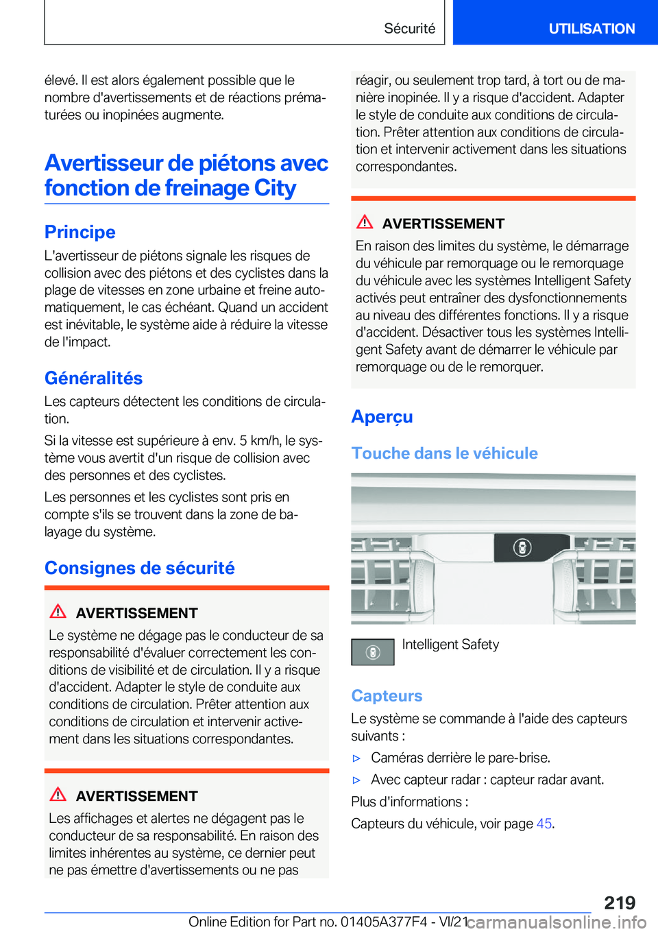 BMW X3 M 2022  Notices Demploi (in French) �é�l�e�v�é�.��I�l��e�s�t��a�l�o�r�s��é�g�a�l�e�m�e�n�t��p�o�s�s�i�b�l�e��q�u�e��l�e
�n�o�m�b�r�e��d�'�a�v�e�r�t�i�s�s�e�m�e�n�t�s��e�t��d�e��r�é�a�c�t�i�o�n�s��p�r�é�m�aj
�t�u�r�