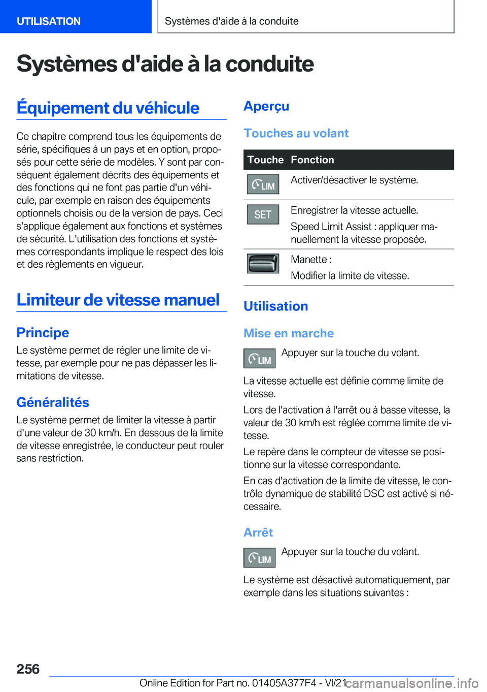 BMW X3 M 2022  Notices Demploi (in French) �S�y�s�t�è�m�e�s��d�'�a�i�d�e��