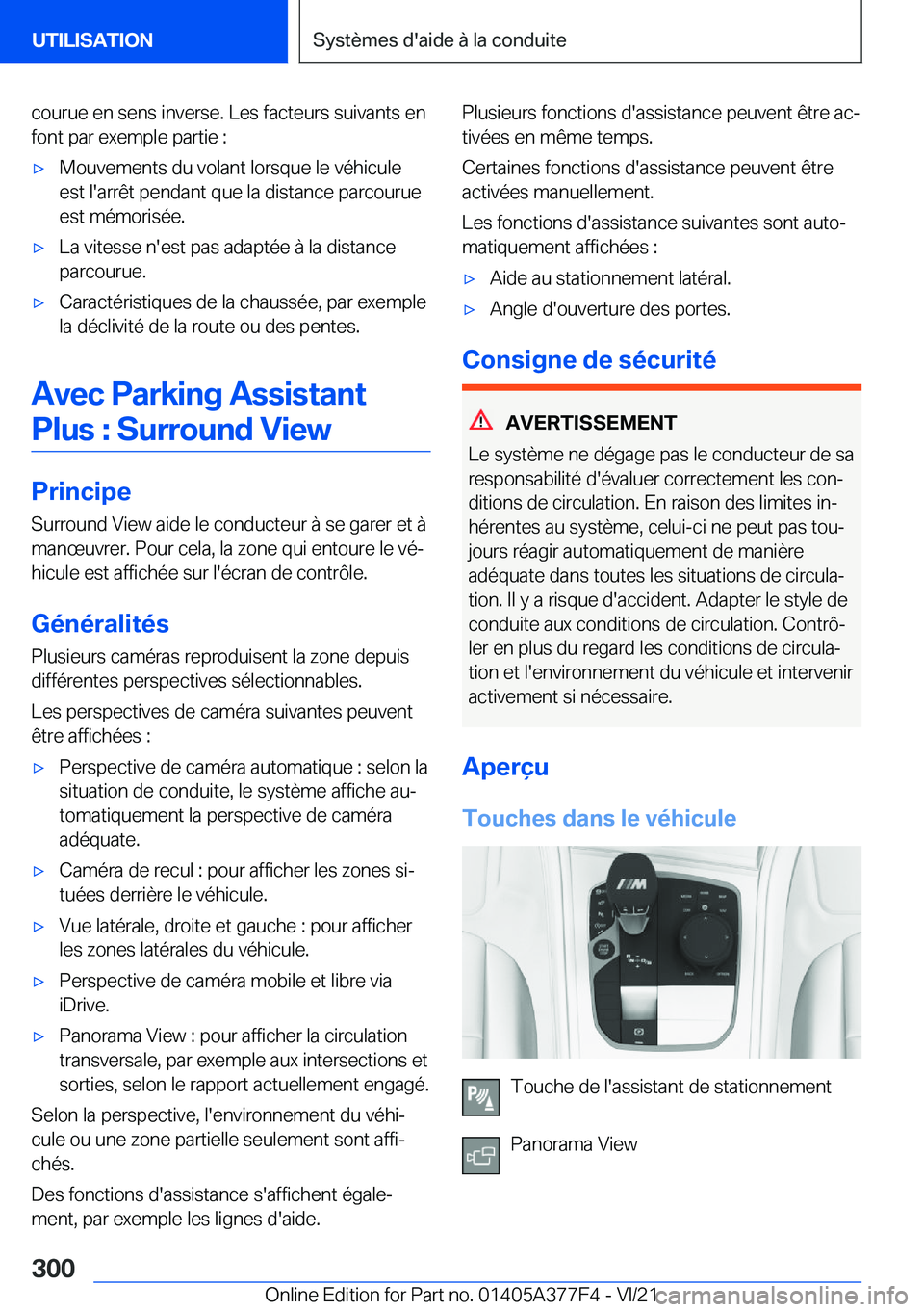 BMW X3 M 2022  Notices Demploi (in French) �c�o�u�r�u�e��e�n��s�e�n�s��i�n�v�e�r�s�e�.��L�e�s��f�a�c�t�e�u�r�s��s�u�i�v�a�n�t�s��e�n�f�o�n�t��p�a�r��e�x�e�m�p�l�e��p�a�r�t�i�e��:'x�M�o�u�v�e�m�e�n�t�s��d�u��v�o�l�a�n�t��l�o�r
