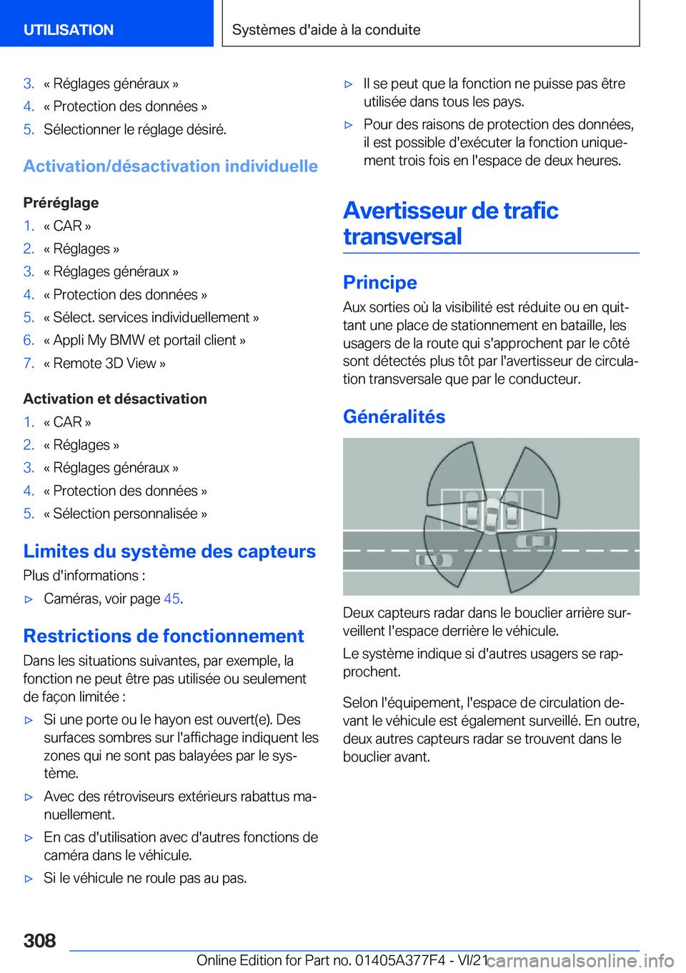 BMW X3 M 2022  Notices Demploi (in French) �3�.�k��R�é�g�l�a�g�e�s��g�é�n�é�r�a�u�x��{�4�.�k��P�r�o�t�e�c�t�i�o�n��d�e�s��d�o�n�n�é�e�s��{�5�.�S�é�l�e�c�t�i�o�n�n�e�r��l�e��r�é�g�l�a�g�e��d�é�s�i�r�é�.
�A�c�t�i�v�a�t�i�o�n�/�