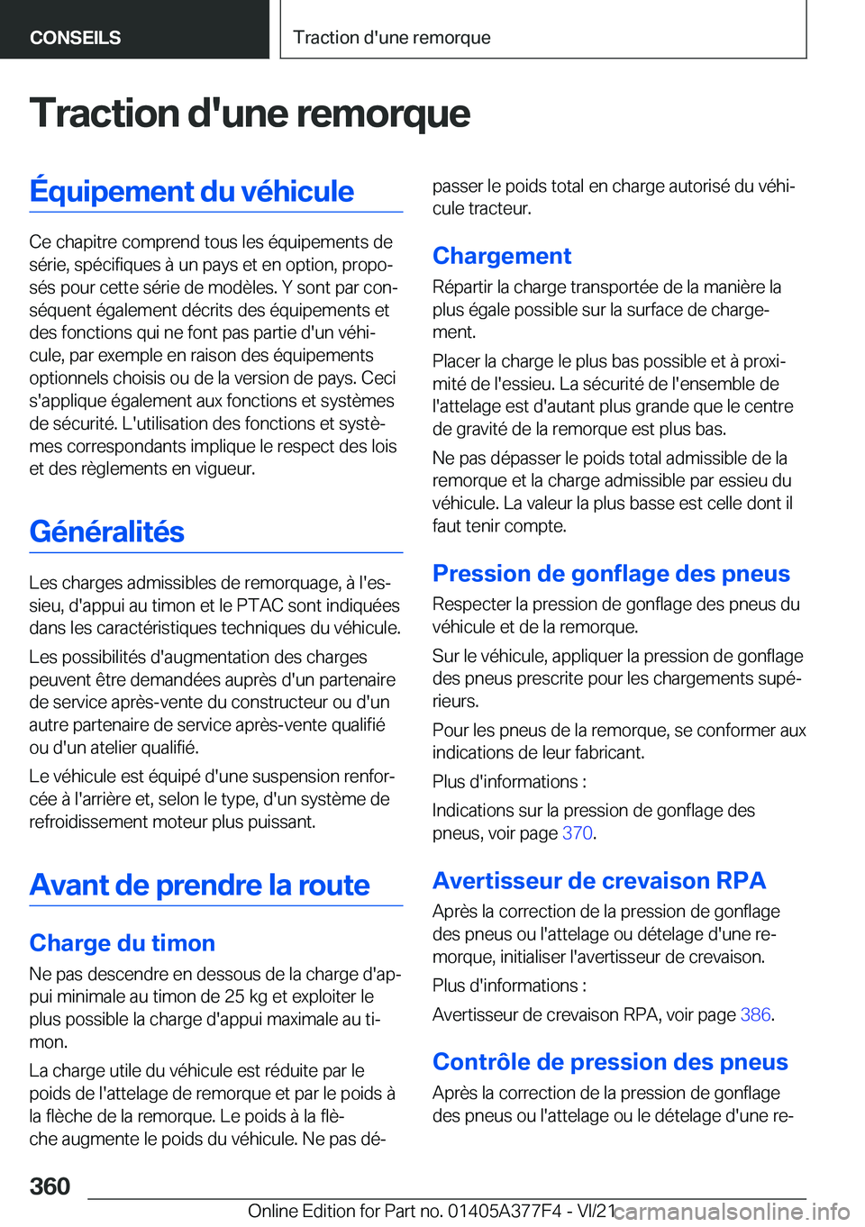 BMW X3 M 2022  Notices Demploi (in French) �T�r�a�c�t�i�o�n��d�'�u�n�e��r�e�m�o�r�q�u�e�