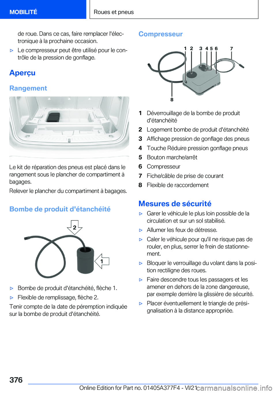 BMW X3 M 2022  Notices Demploi (in French) �d�e��r�o�u�e�.��D�a�n�s��c�e��c�a�s�,��f�a�i�r�e��r�e�m�p�l�a�c�e�r��l�'�é�l�e�cj
�t�r�o�n�i�q�u�e��
