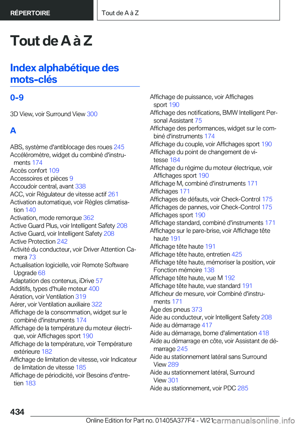 BMW X3 M 2022  Notices Demploi (in French) �T�o�u�t��d�e��A��