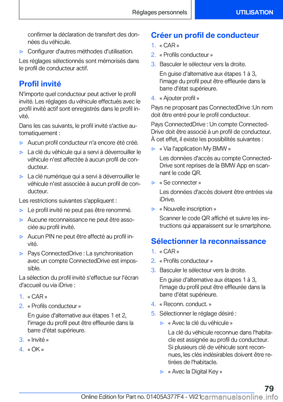 BMW X3 M 2022  Notices Demploi (in French) �c�o�n�f�i�r�m�e�r��l�a��d�é�c�l�a�r�a�t�i�o�n��d�e��t�r�a�n�s�f�e�r�t��d�e�s��d�o�nj
�n�é�e�s��d�u��v�é�h�i�c�u�l�e�.'x�C�o�n�f�i�g�u�r�e�r��d�'�a�u�t�r�e�s��m�é�t�h�o�d�e�s��