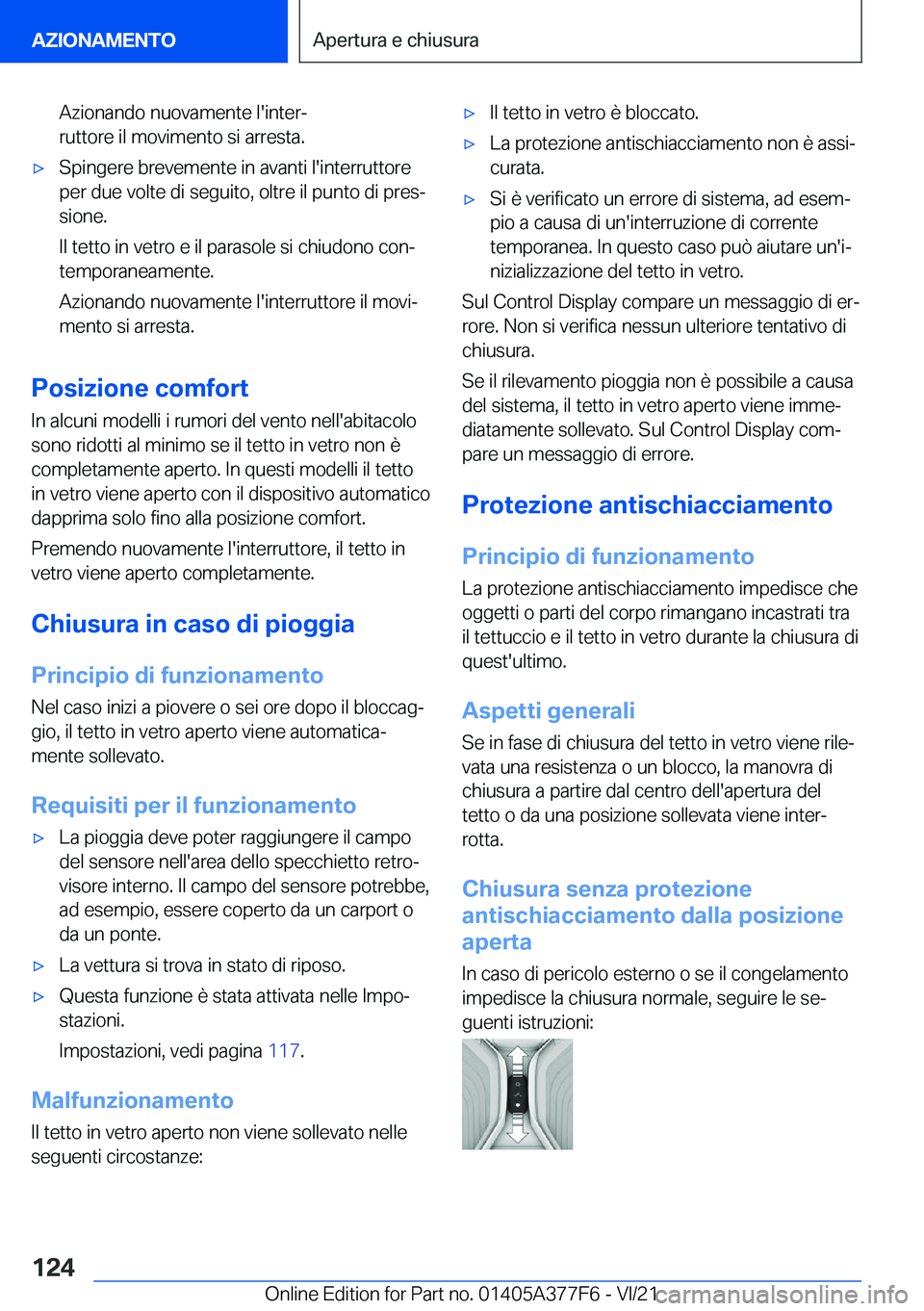 BMW X3 M 2022  Libretti Di Uso E manutenzione (in Italian) �A�z�i�o�n�a�n�d�o��n�u�o�v�a�m�e�n�t�e��l�'�i�n�t�e�rª
�r�u�t�t�o�r�e��i�l��m�o�v�i�m�e�n�t�o��s�i��a�r�r�e�s�t�a�.'x�S�p�i�n�g�e�r�e��b�r�e�v�e�m�e�n�t�e��i�n��a�v�a�n�t�i��l�