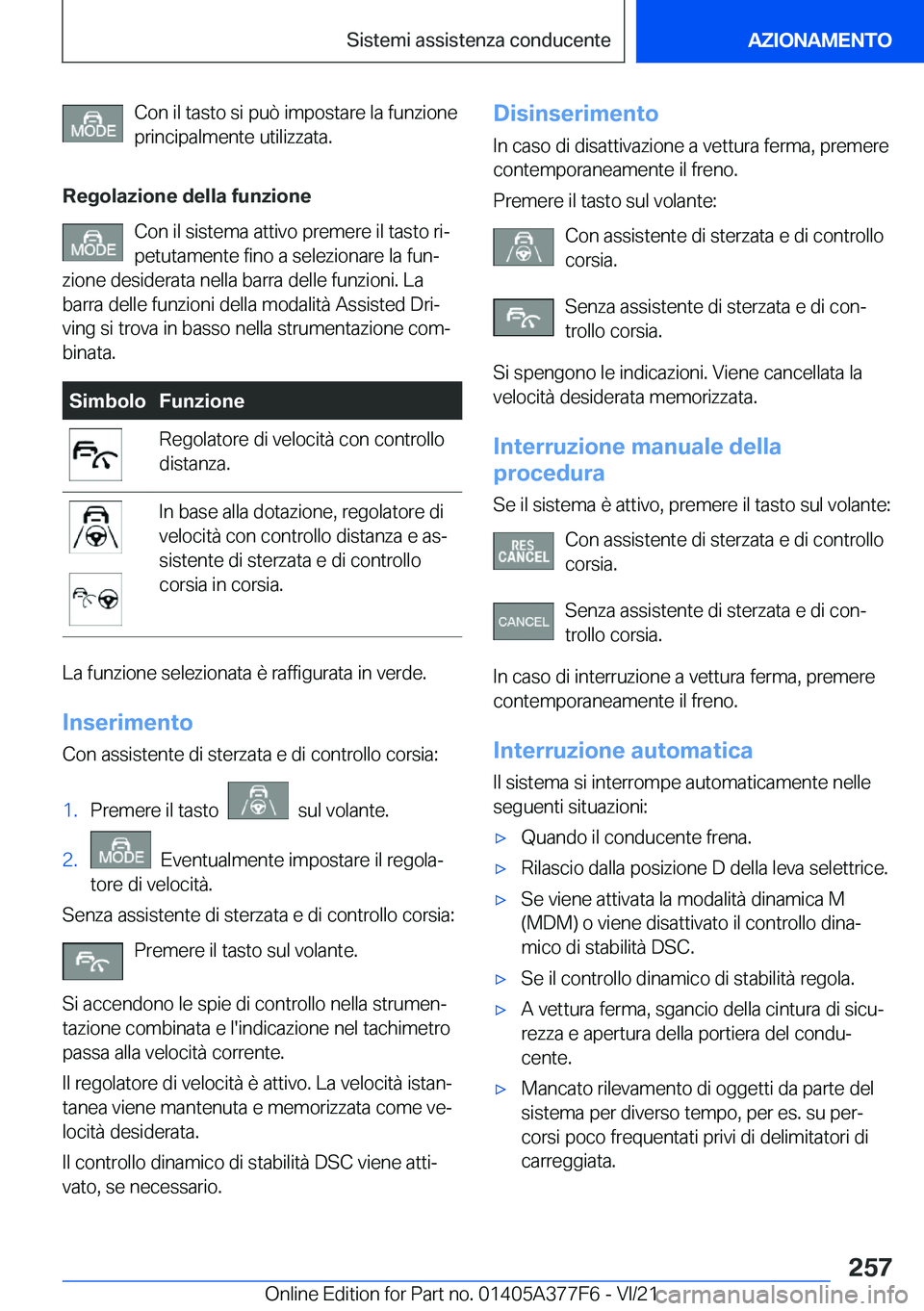 BMW X3 M 2022  Libretti Di Uso E manutenzione (in Italian) �C�o�n��i�l��t�a�s�t�o��s�i��p�u�
