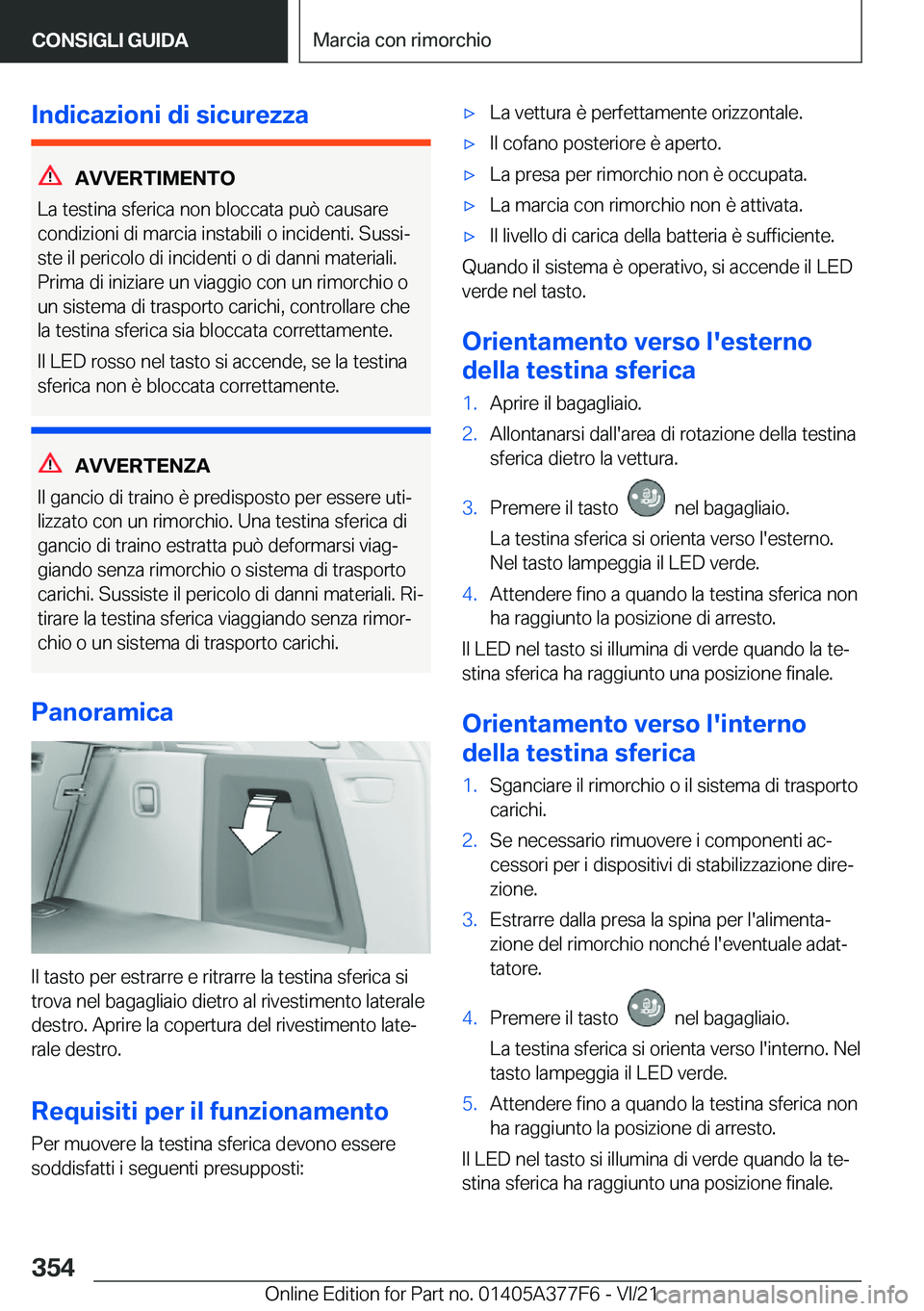 BMW X3 M 2022  Libretti Di Uso E manutenzione (in Italian) �I�n�d�i�c�a�z�i�o�n�i��d�i��s�i�c�u�r�e�z�z�a
�A�V�V�E�R�T�I�M�E�N�T�O
�L�a��t�e�s�t�i�n�a��s�f�e�r�i�c�a��n�o�n��b�l�o�c�c�a�t�a��p�u�