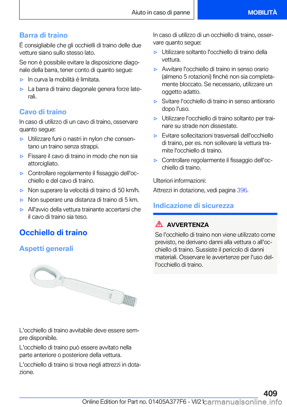 BMW X3 M 2022  Libretti Di Uso E manutenzione (in Italian) �B�a�r�r�a��d�i��t�r�a�i�n�o�