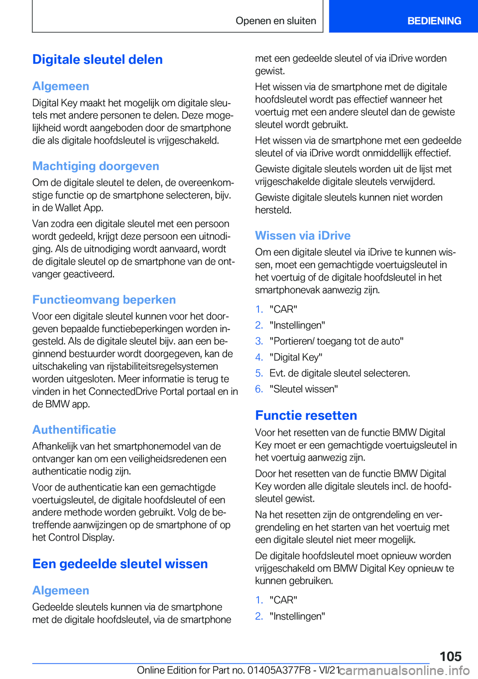 BMW X3 M 2022  Instructieboekjes (in Dutch) �D�i�g�i�t�a�l�e��s�l�e�u�t�e�l��d�e�l�e�n�A�l�g�e�m�e�e�n
�D�i�g�i�t�a�l��K�e�y��m�a�a�k�t��h�e�t��m�o�g�e�l�i�j�k��o�m��d�i�g�i�t�a�l�e��s�l�e�uj
�t�e�l�s��m�e�t��a�n�d�e�r�e��p�e�r�s�o