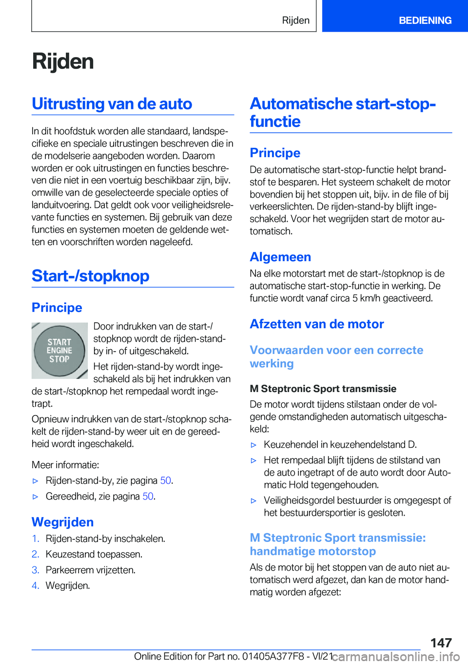 BMW X3 M 2022  Instructieboekjes (in Dutch) �R�i�j�d�e�n�U�i�t�r�u�s�t�i�n�g��v�a�n��d�e��a�u�t�o
�I�n��d�i�t��h�o�o�f�d�s�t�u�k��w�o�r�d�e�n��a�l�l�e��s�t�a�n�d�a�a�r�d�,��l�a�n�d�s�p�ej�c�i�f�i�e�k�e��e�n��s�p�e�c�i�a�l�e��u�i�t�