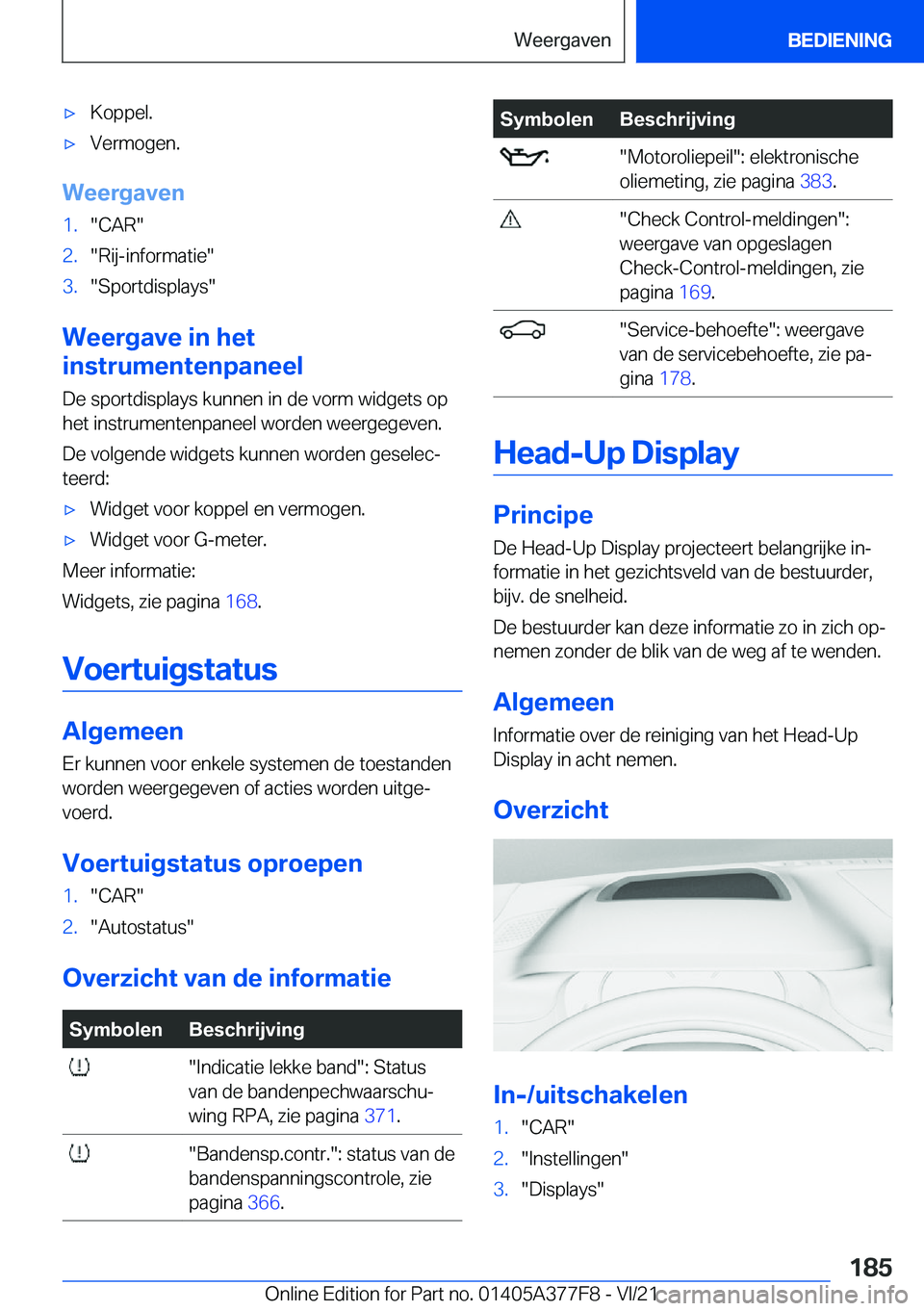 BMW X3 M 2022  Instructieboekjes (in Dutch) 'x�K�o�p�p�e�l�.'x�V�e�r�m�o�g�e�n�.
�W�e�e�r�g�a�v�e�n
�1�.��C�A�R��2�.��R�i�j�-�i�n�f�o�r�m�a�t�i�e��3�.��S�p�o�r�t�d�i�s�p�l�a�y�s�
�W�e�e�r�g�a�v�e��i�n��h�e�t
�i�n�s�t�r�u�m�e�n�t