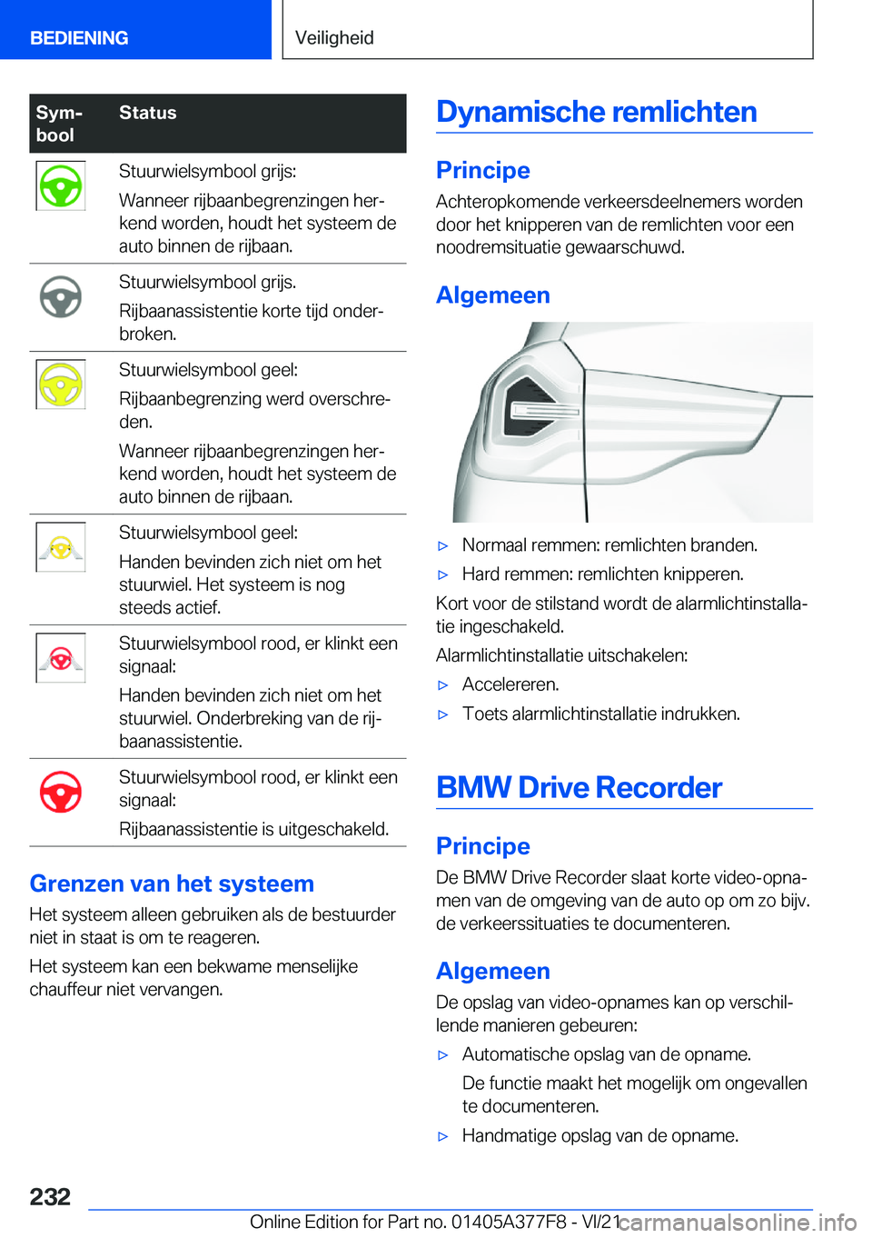 BMW X3 M 2022  Instructieboekjes (in Dutch) �S�y�mj
�b�o�o�l�S�t�a�t�u�s�S�t�u�u�r�w�i�e�l�s�y�m�b�o�o�l��g�r�i�j�s�:
�W�a�n�n�e�e�r��r�i�j�b�a�a�n�b�e�g�r�e�n�z�i�n�g�e�n��h�e�rj
�k�e�n�d��w�o�r�d�e�n�,��h�o�u�d�t��h�e�t��s�y�s�t�e�e�