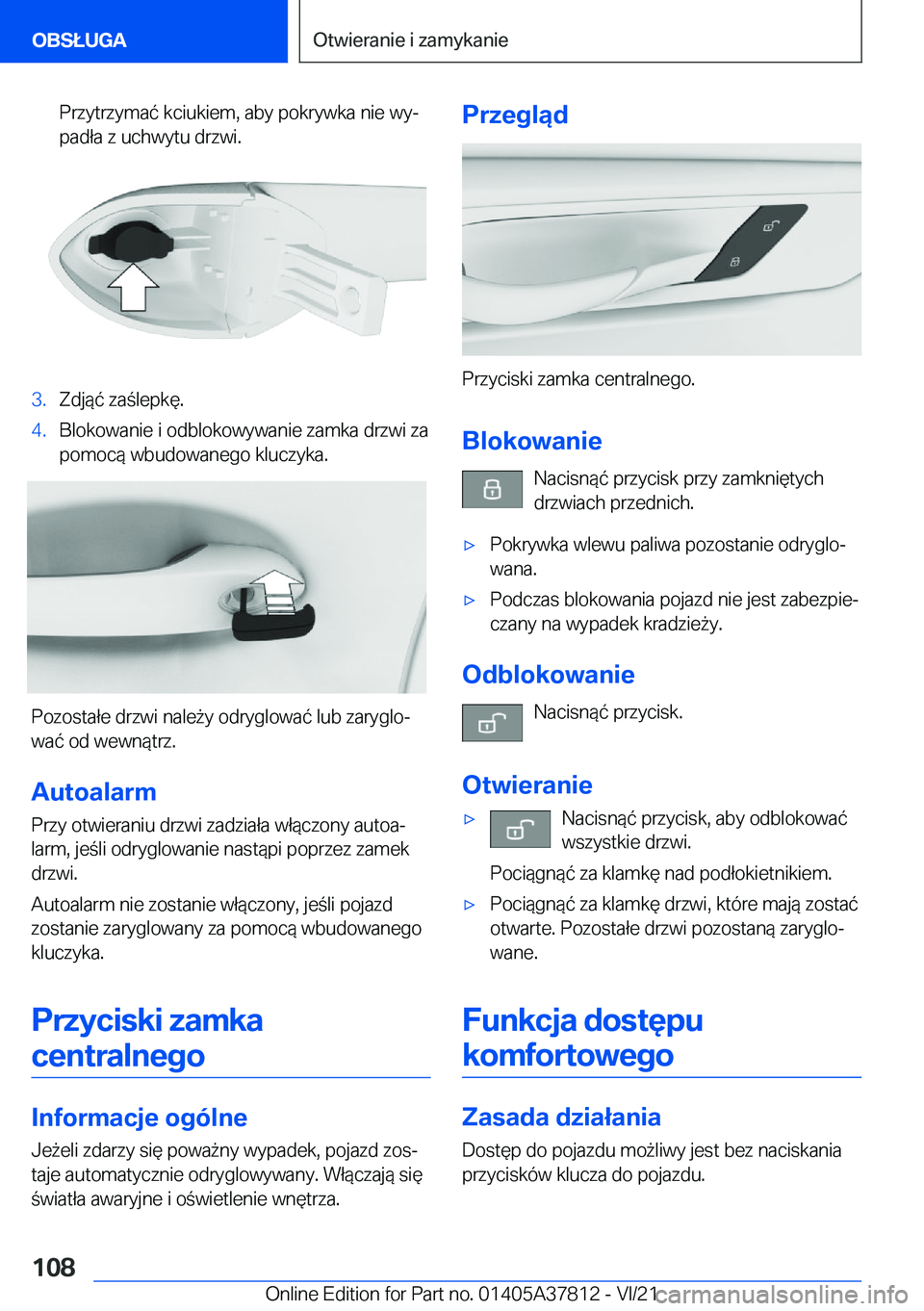 BMW X3 M 2022  Instrukcja obsługi (in Polish) �P�r�z�y�t�r�z�y�m�a�