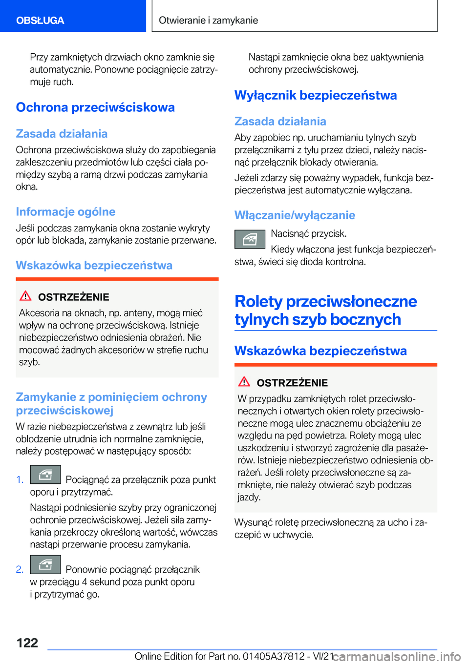 BMW X3 M 2022  Instrukcja obsługi (in Polish) �P�r�z�y��z�a�m�k�n�i�