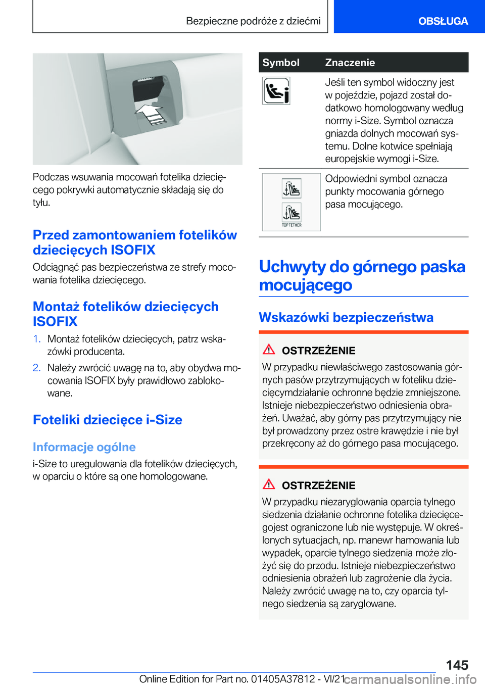 BMW X3 M 2022  Instrukcja obsługi (in Polish) �P�o�d�c�z�a�s��w�s�u�w�a�n�i�a��m�o�c�o�w�a�