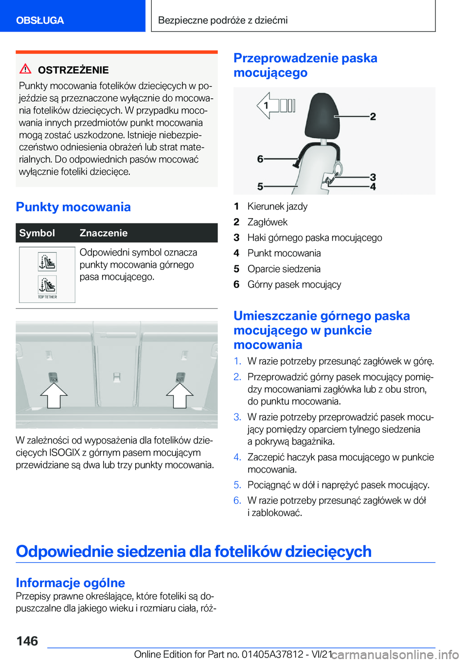 BMW X3 M 2022  Instrukcja obsługi (in Polish) �O�S�T�R�Z�E8�E�N�I�E
�P�u�n�k�t�y��m�o�c�o�w�a�n�i�a��f�o�t�e�l�i�k�