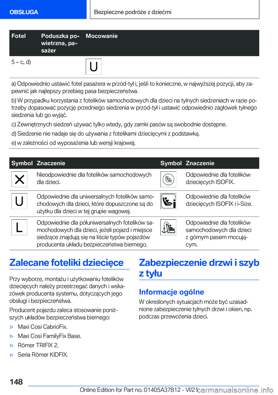 BMW X3 M 2022  Instrukcja obsługi (in Polish) �F�o�t�e�l�P�o�d�u�s�z�k�a��p�oj
�w�i�e�t�r�z�n�a�,��p�aj
�s�a9�e�r�M�o�c�o�w�a�n�i�e�5�m��c�,��d�)�a�)��O�d�p�o�w�i�e�d�n�i�o��u�s�t�a�w�i�